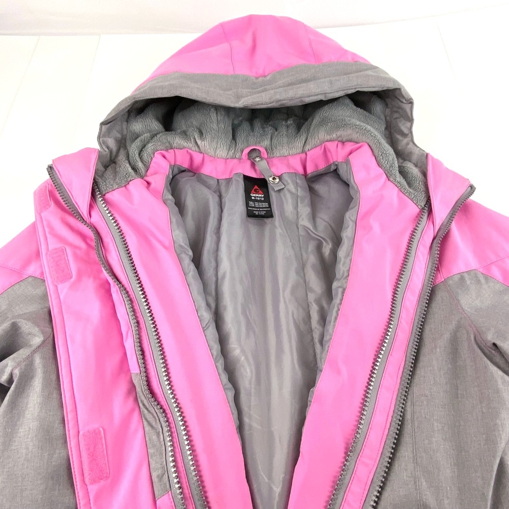 Gerry Winter Coat Girls 10 / 12 TWO Jackets Wind & Water Resistant Inner Fleece - Picture 14 of 16